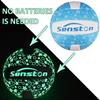 Senston Glow in The Dark Volleyball Size 5 Indoor OutdoorGlowing Leather Night Volleyball with Pump view 3