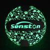 Senston Glow in The Dark Volleyball Size 5 Indoor OutdoorGlowing Leather Night Volleyball with Pump view 4