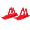 Alvinlite Snow Sledge Board Set - Children's Balanced Car Skis Kids Snowboard Sledge Balanced Scooter Board Ski Parts(Red) Balanced view 1