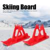 Alvinlite Snow Sledge Board Set - Children's Balanced Car Skis Kids Snowboard Sledge Balanced Scooter Board Ski Parts(Red) Balanced view 3