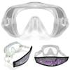 Aquatic Hunt - Low Volume Ultra View Wide Face Dive Mask with Neoprene Strap Cover view 1