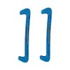 1 Pair 7 Colors Optional Ice Skate Guards,plplaaoo Skate Guards,Durable Plastic Ice Hockey Skate Blade Guards Covers with Adjustable Spring Fits Hockey Skate or Figure Skate,etc(Blue) view 1
