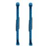 1 Pair 7 Colors Optional Ice Skate Guards,plplaaoo Skate Guards,Durable Plastic Ice Hockey Skate Blade Guards Covers with Adjustable Spring Fits Hockey Skate or Figure Skate,etc(Blue) view 2