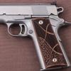 1911 Standart Frame Walnut Grips (Diamond & Flower Checkering) view 2