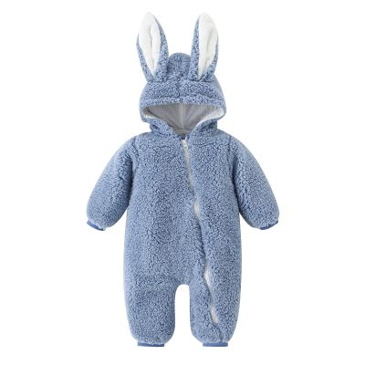 Hooded Boys Warm Bunny Baby Thick Coat Infant Snowsuit Girls Jumpsuit Girls Coat&Jacket Girl (Light Blue, 12-18 Months)