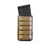 Esstac Single Tall 5.56 KYWI Mag Pouch with 12 Gauge Shell Loops (Attachment Method: 2X WTF Straps - Coyote, Multicam Arid) view 1