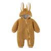 Hooded Boys Warm Bunny Baby Thick Coat Infant Snowsuit Girls Jumpsuit Girls Coat&jacket Girl Snow (Khaki, 0-6 Months) view 1