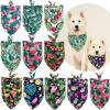 Bandanas For Dogs Pet Dog Bandanas Scarf Washable Cats Bandana Puppy Bibs Polyester Small Dog Bandana Summer Dog Accessories 60Pcs M view 1