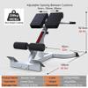 WAHHWF Back Hyperextension Bench, Home Gym Roman Chair for Tall People Men Woman, Adjustable Weight Bench Abdominal Trainers, Loads 440lbs (Color : White) view 3