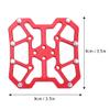 1 Pair Bike Pedals, plplaaoo Universal Clipless Platform Pedal Adapters, Bike Bicyle Clipless Pedal,Aluminum Alloy Bike Clipless Pedal Platform Adapters for SPD (Red), Mountain Bike Pedals view 2