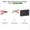 Mryok 2 Pair Replacement Nose Piece Nose Pads for Oakley Metalink OX8153 Eyeglasses - Black & Black view 4