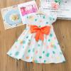 Baby Toddler Polka Casual Girls Kids Dress Party Bowknot Print Dot Princess Girls Dress&Skirt and (Orange, 12-18 Months) view 2