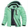MAGCOMSEN Ski Jackets for Women Waterproof Insulated Snow Jacket Warm Fleece Lined Winter Coats Windproof Outdoor Jackets Green XL view 1