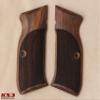 KSD Brand SAR P8L (Sarslmaz Kln 2000 Light) Compatible Walnut Grips Diamond view 2