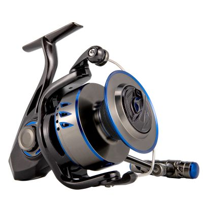 Dr.Fish Poleax Saltwater Spinning Reel, IPX6 Waterproof, Braid Ready Spool, Sealed Carbon Fiber Drag Max 55LB, 168 Hrs Salt Spray Test, 7+1 Stainless Steel Ball Bearings Heavy Duty 8000