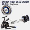 Dr.Fish Poleax Saltwater Spinning Reel, IPX6 Waterproof, Braid Ready Spool, Sealed Carbon Fiber Drag Max 55LB, 168 Hrs Salt Spray Test, 7+1 Stainless Steel Ball Bearings Heavy Duty 8000 view 4