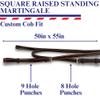 Square Raised Standing Martingale Pony view 2