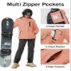MAGCOMSEN Winter Jackets for Women Skiing Jacket Waterproof Insulated Ski Jackets Thermal Snow Jackets Mountain Snowboarding L view 4