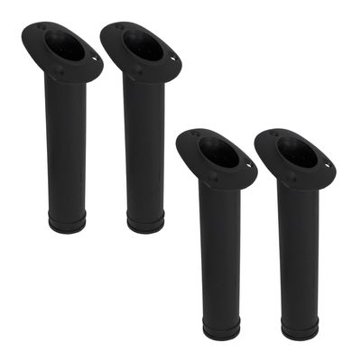 MARINE CITY Flush Mount Fishing Rod Holder 30 Degree Polypropylene, Durable, Lightweight, Easy Access for Fishing, Fits 2" Hole, Ideal for Kayaks, Boats and Yachts