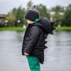 Toddler Kids Baby Girls Boys Warm Soft Coat Long Sleeve 3D Dinosaur Solid Hooded Jacket Little Boy (Black, 6-12 Months) view 2