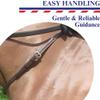 Nunn Finer - Leather Neck Grab Strap, Havanna Leather & Brass Buckle, Equestrian Accessory, Neck Strap For Horses, Easy Handling Horse Neck Strap (Havanna Brass) view 3