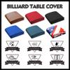 K-Musculo Pool Table Cover, Heavy Duty Leatherette Billiard Table Cover, Waterproof and Tearproof, 7/8/9 Foot Fitted(Black, 9FT) view 3