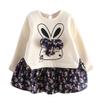 Baby Kids Toddler Clothes Rabbit Floral Cartoon Dress Girl Princess Party Bunny Girls Outfits Teens (Blue, 6 Years) view 1