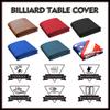 K-Musculo Pool Table Cover, Heavy Duty Leatherette Billiard Table Cover, Waterproof and Tearproof, 7/8/9 Foot Fitted(Brown, 8FT) view 3