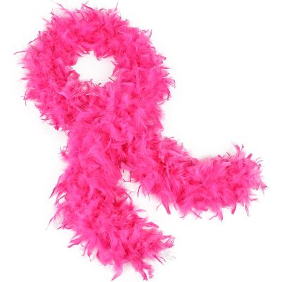 THARAHT Peach Red Chandelle Turkey Feather Boa 2 Yards 60g for DIY Craft Home Dancing Wedding Party Halloween Costume Decoration Feather Boa