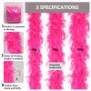 THARAHT Peach Red Chandelle Turkey Feather Boa 2 Yards 60g for DIY Craft Home Dancing Wedding Party Halloween Costume Decoration Feather Boa view 2