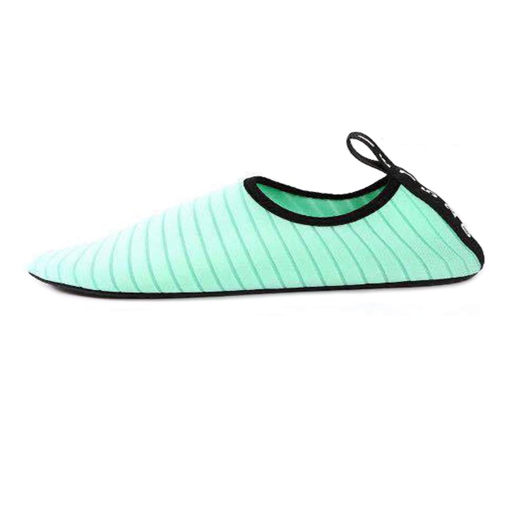 Bestgift Men's Women's Thickened Non-Slip Swimming Beach Shoes Mint Green Beach Shoes XS