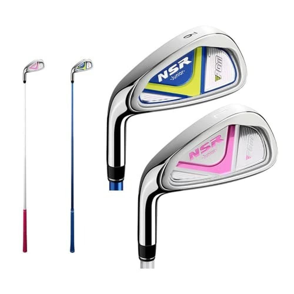 Junior #7#9 Golf Club Irons Kids Left Handed Golf Clubs Boys Girls Golf Irons Sports (Blue,#7 (9-12 Y))