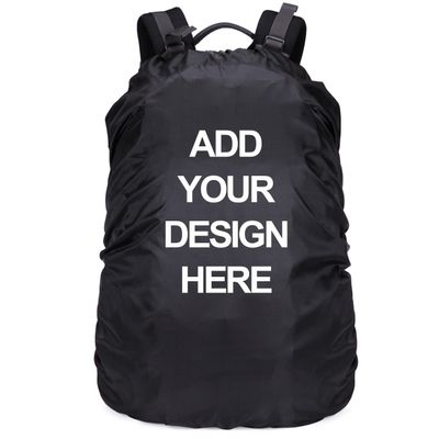 Muka Personalized Design Backpack Rain Cover Ultralight Pack Covers for Outdoor Activities (with Storage Bag)-Black-XXL