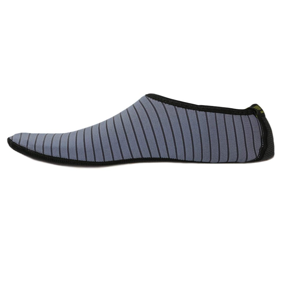 Bestgift Men's Women's Thickened Non-Slip Swimming Beach Shoes Gray Diving Socks XL
