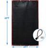 Doubleriver Baseball Pitching Backstop: Heavy Duty PVC Strike Zone Vinyl Padding for Batting Cage Protection Backyard Practice&Softball Players 4X6FT Pure view 2