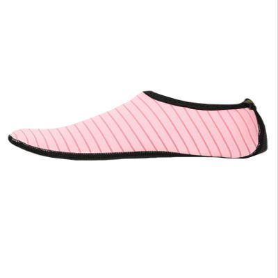 Bestgift Men's Women's Thickened Non-Slip Swimming Beach Shoes Pink Diving Socks S
