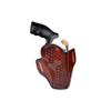 Leather Holster Fits Colt Python, King Cobra .357 Magnum | Fast Draw | Genuine Leather | Handmade | Basket Weave (Brown, Colt Python 3" Barrel) view 1