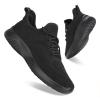 Flysocks Slip On Sneakers for Women-Fashion Sneakers Walking Shoes Non Slip Lightweight Breathable Mesh Running Shoes Comfortable All Black 9 view 1