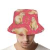BAIKUTOUAN Adorable Capybara Beach Bucket Hat for Adults Fishing Fisherman's Cap Packable Travel Print Sun Hats One Size view 4
