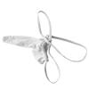 Long Pouch Thongs for Men Ice Silk Elephant Nose G-String Underwear Sexy T-Back Panties Lingerie Boxer Brief (White,One Size) view 2
