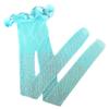 Kids Girls Mesh Fishnet Stocking Pantyhose Flash Tights Lightning Silk Stockings Little Girls Tights Stockings(Light Blue,7-12 Years) view 1