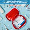 AOUTACC 6pcs First Aid Bag Empty, Waterproof Durable First Aid Kit Bag Empty with Zippered,First Responder Storage Medicine Emergency Bag for Home Office Kitchen Outdoor Travel Camping Activities-Red view 2