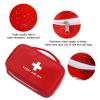AOUTACC 6pcs First Aid Bag Empty, Waterproof Durable First Aid Kit Bag Empty with Zippered,First Responder Storage Medicine Emergency Bag for Home Office Kitchen Outdoor Travel Camping Activities-Red view 3