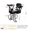 OUSEXI Rear Child Bike Seat,Kids Seat for Adult Bike, Toddlers Rear Mount Bike seat Design for Children Aged 2 to 8 Years Old, Rear Frame Mounted Baby Bike Seats Kids Safety (Black) view 3
