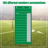 Junkin 160 Pack 10 Line Football Sports Strip Cards Football Pool Cards Scratch Off Tickets for Volleyball Rugby Games Basketball Baseball Ice Hockey Sports Soccer Box Game(Green) view 3