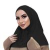 AIBEARTY Women Fashion Instant Muslim Turban Hijab with Snap Fastener Breathable Headscarf Bonnet Cap Turban Hat Shawl view 4