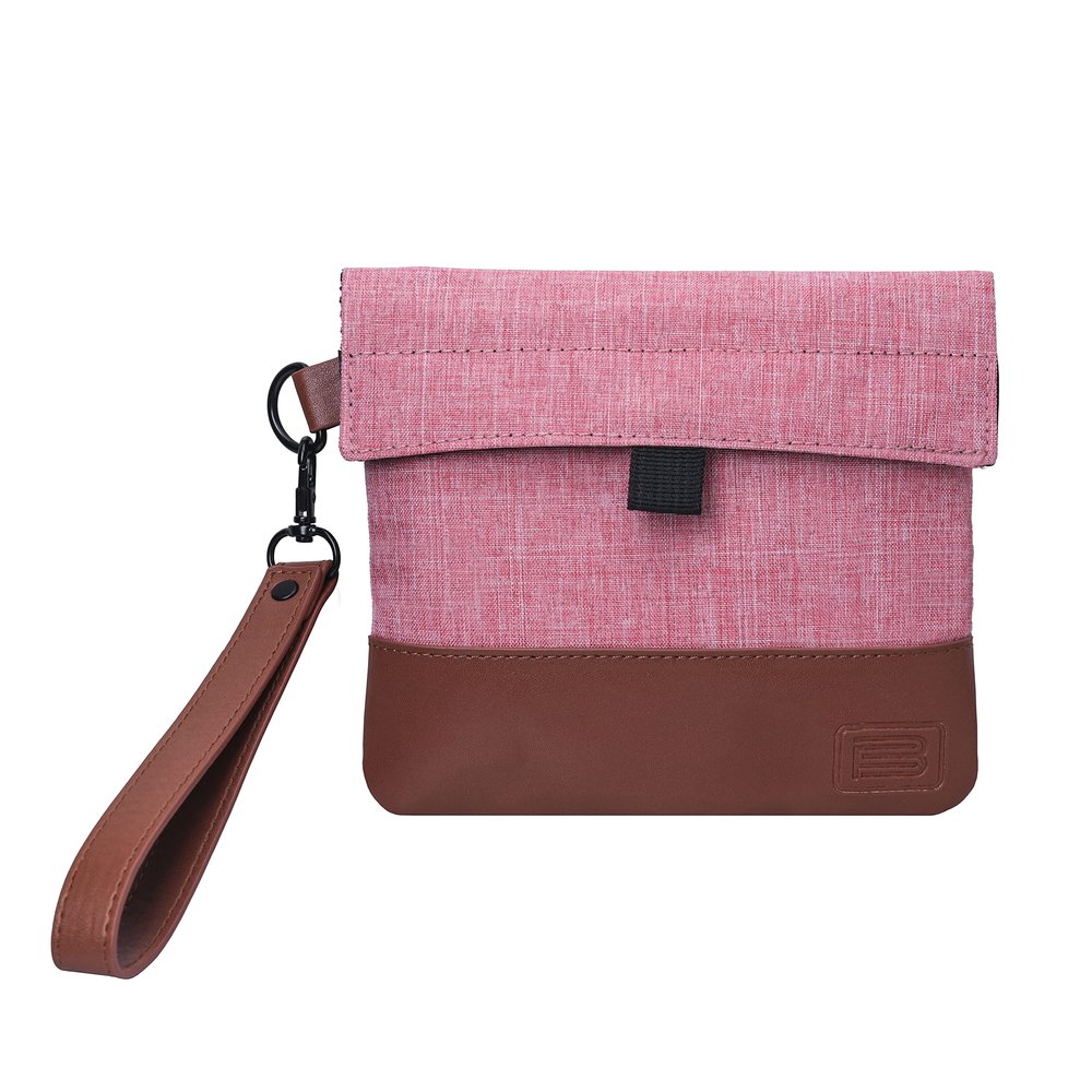 Free Boy Small Smell Proof Bag 6.9 x 6.3inches Odor Proof Bag for Storage and Travel,Money Bag-Pink