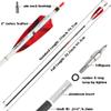 surwolf 31" Pure Carbon Arrows Archery Hunting Arrows 250 300 350 400 500 600 Spine with Natural Feather Fletched Targeting Arrows for Compound&Recurve&Long Bow 6/12 Pack (12, Red, Spine 500) view 2