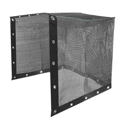Aoneky Black HDPE Golf Cage Net - 10x10x10ft