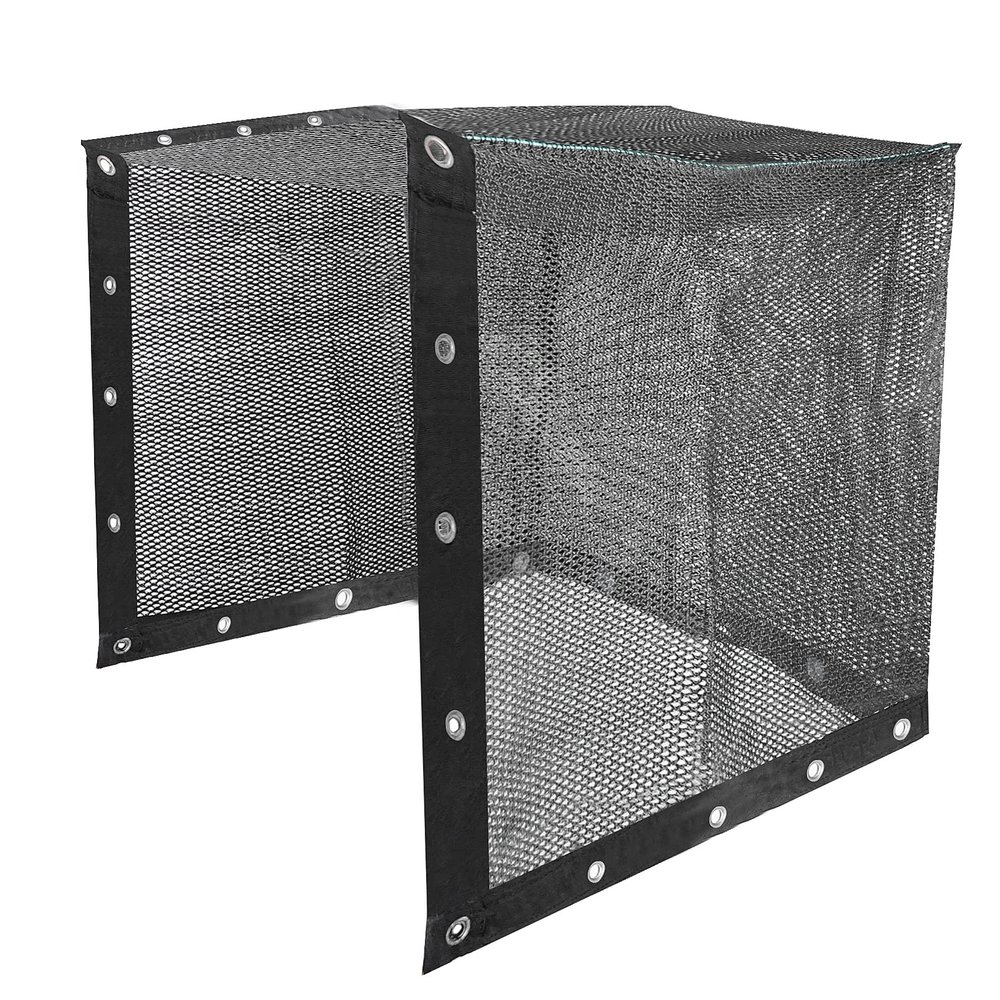 Aoneky Black HDPE Golf Cage Net - 10x10x10ft